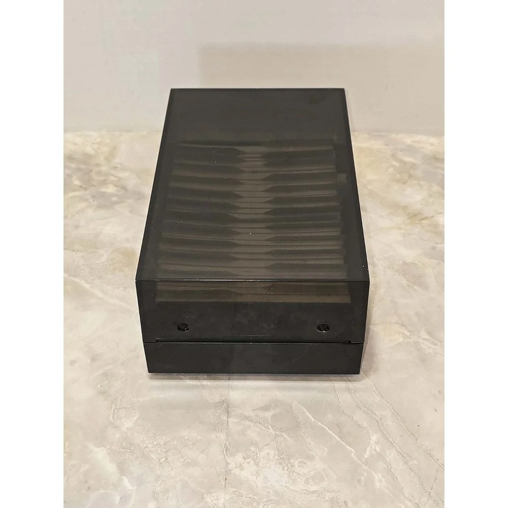 Rolodex Vintage Black Desktop Card File Organizer A-Z Index Box GUC‎ Retro